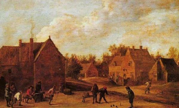 David Teniers the Younger Village scene France oil painting art